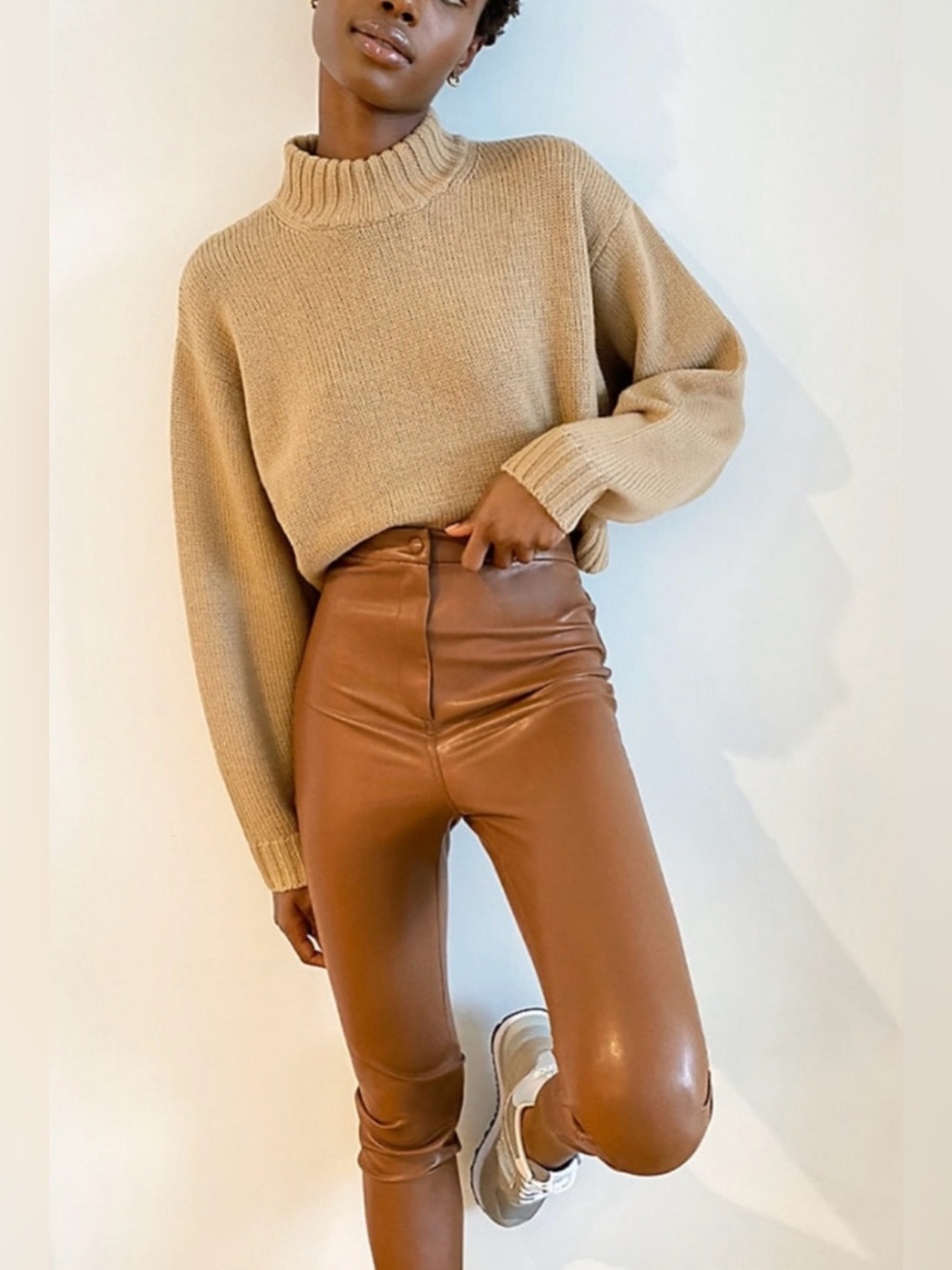 WILFRED FREE | Aritzia Jupiter Faux-Leather Skinny Pants